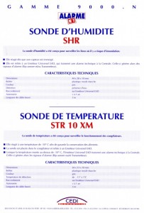 photo alarme n1 notice sonde humidite shr absolu alarme